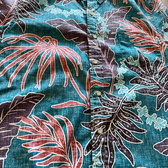 Reyn Spooner Small Hawaiian Aloha Shirt Floral Blue - Picture 2 of 5